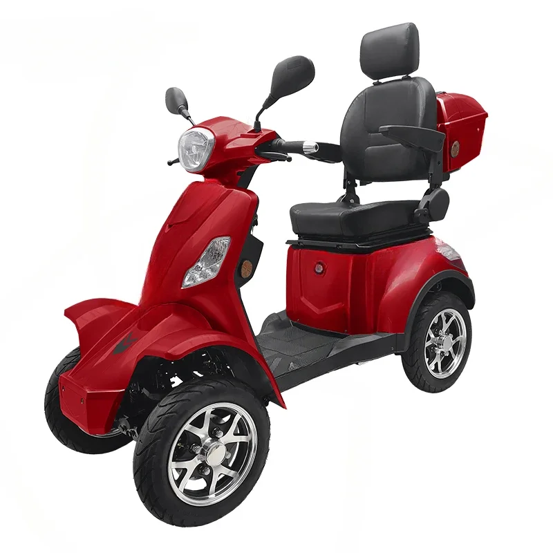 Scooter elétrico para deficientes, Scooter elétrico Eec, 4 rodas, mobilidade ao ar livre, assento duplo, 350W, luxo, para os idosos