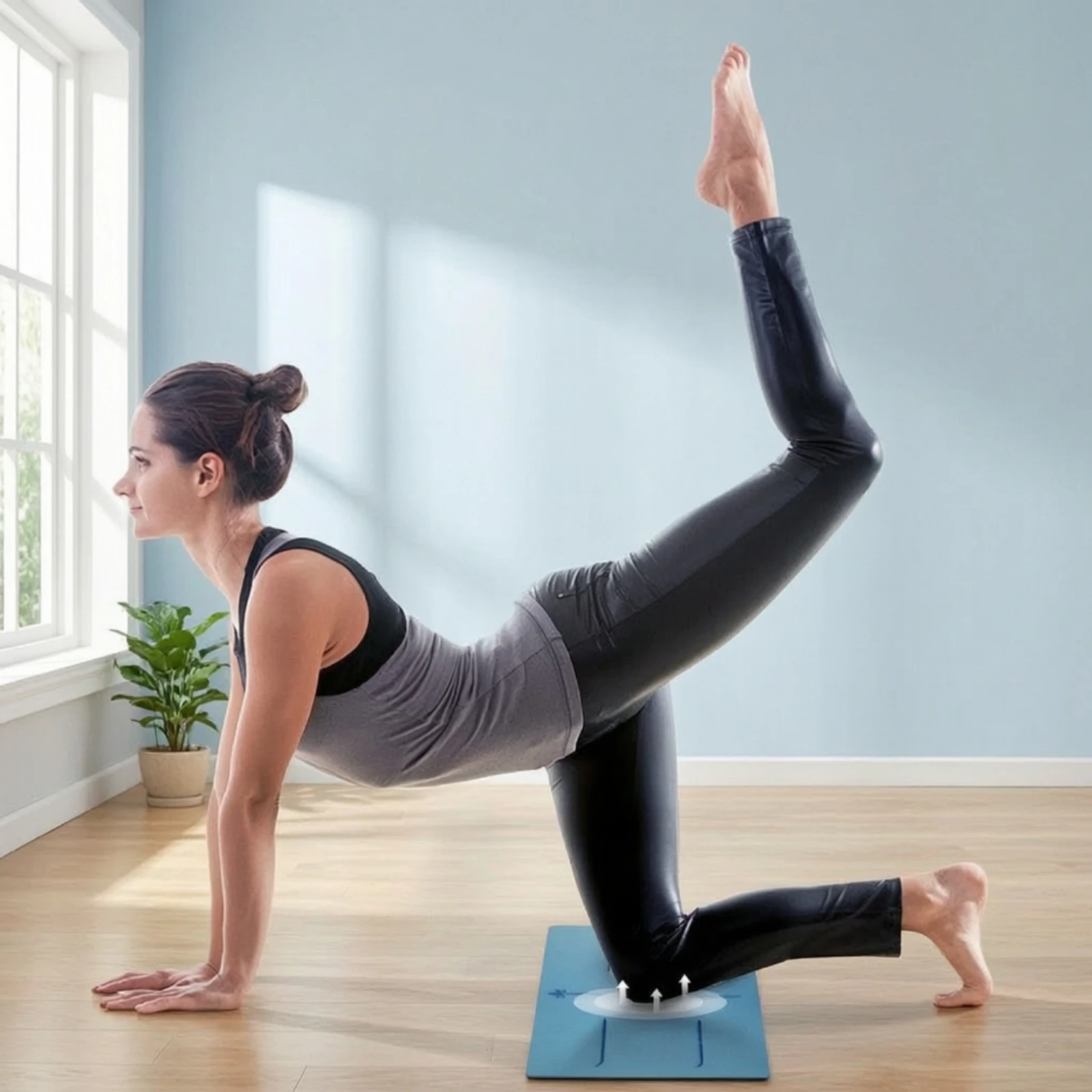 Exercise Inversion Mat Stable Exercise Mat with Alignment Lines Long-Lasting Comfortable for Yogis, Home Gym