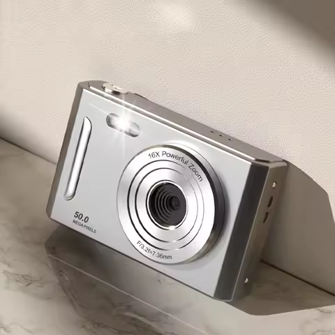 4K Digital Camera Dual Camera Flash 50 Million Hd Pixel Pixel Retro Ccd Portable Card Entry-level Camera Auto Focus