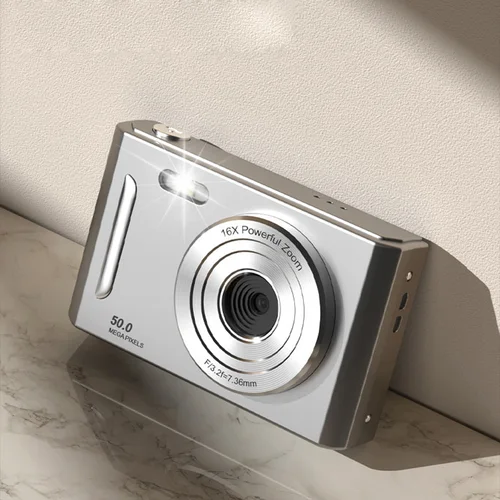 Cámara Digital 4K Cámara Dual Flash 50 millones de píxeles HD Retro Ccd Tarjeta portátil Cámara de nivel de entrada Enfoque automático