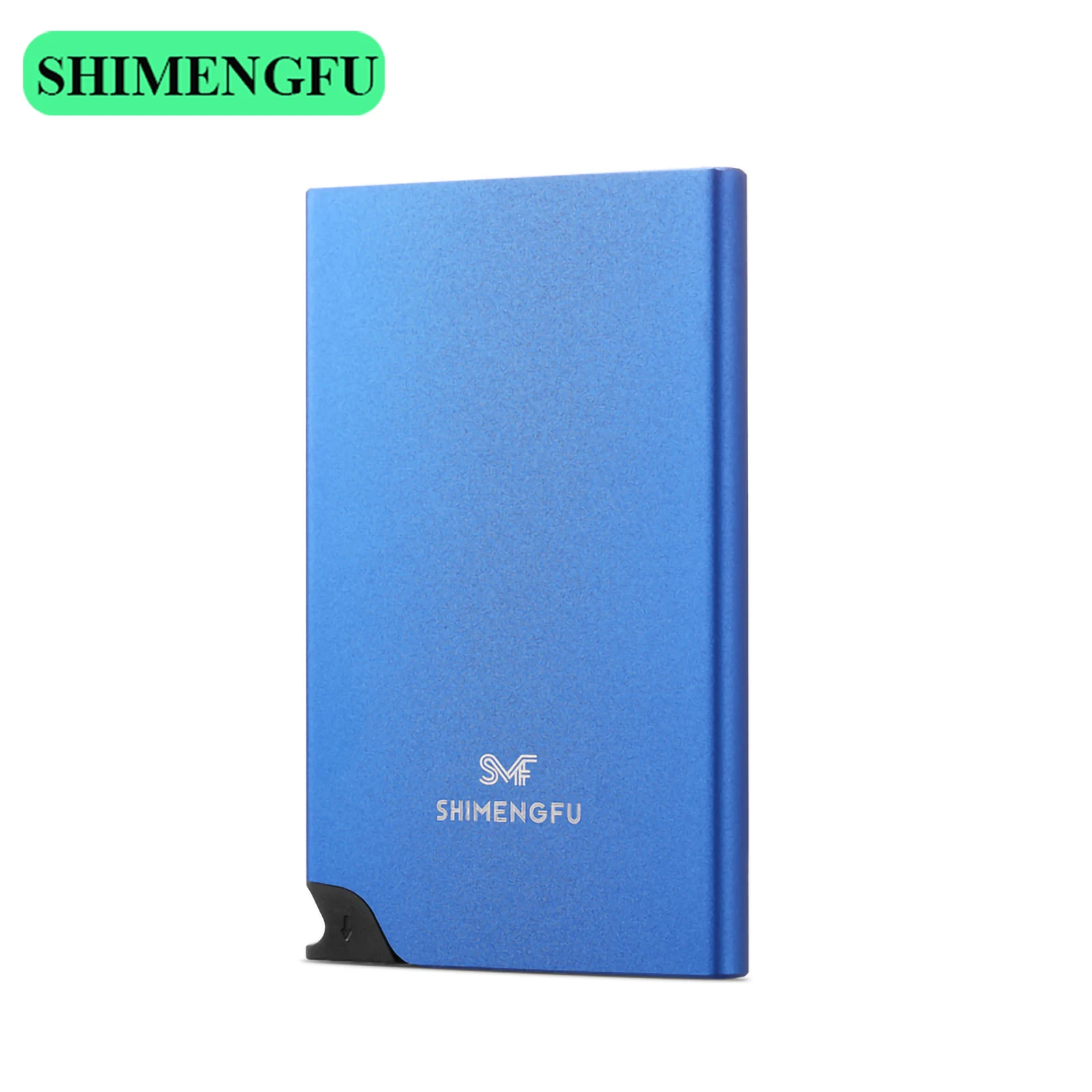 Anti-theft ID Credit Pop Up Card Holder Porte Carte Thin Aluminium Metal Wallets Pocket Case Bank Women Men Credit Card Box