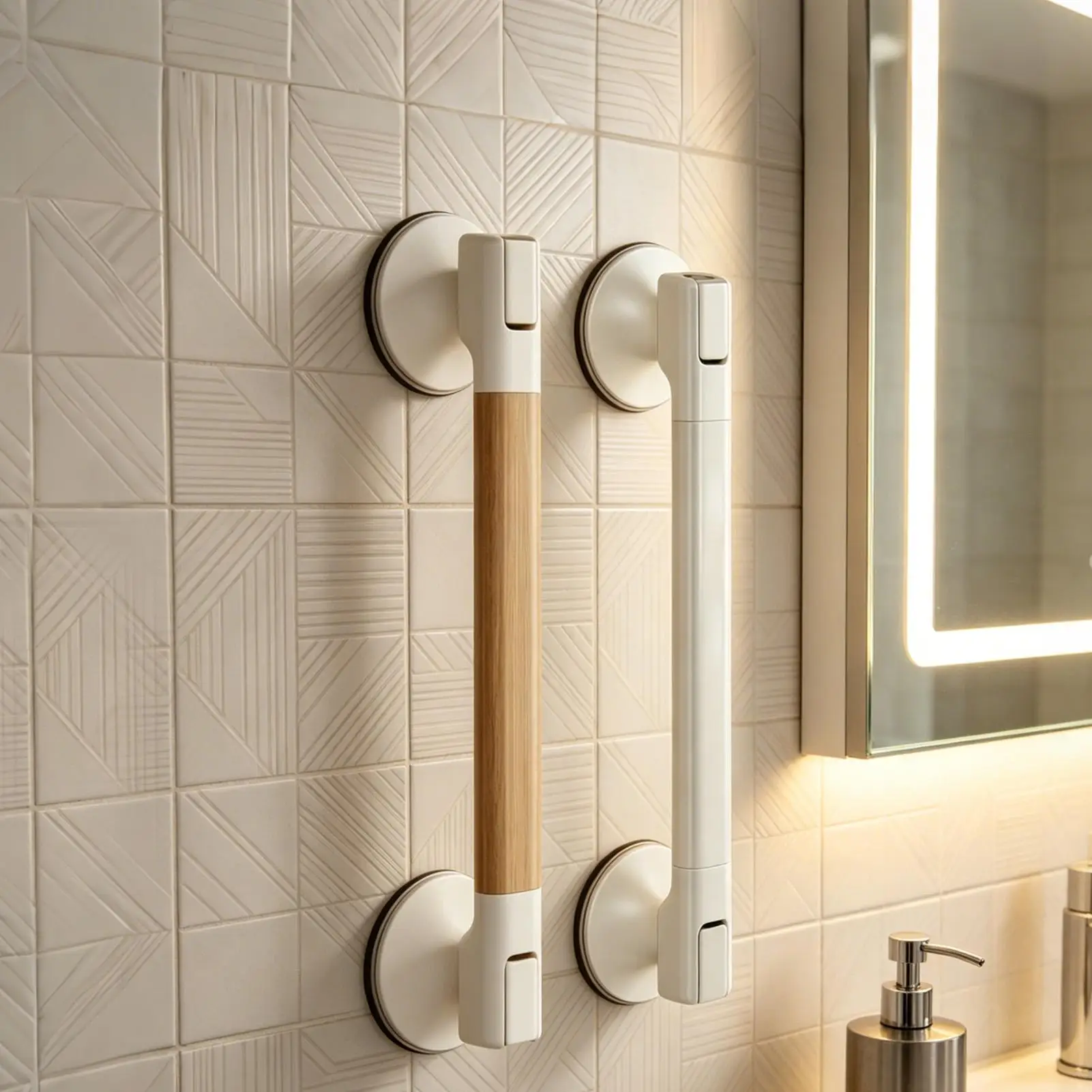 Shower suction cup handle Bathing Assistance Grab Bars Fall protection Safety Grip Anti Slip Support for Toilet Bathroom