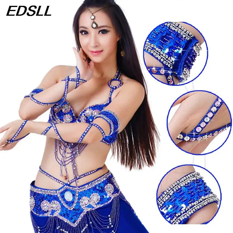 Accesorios de baile para mujer, ropa de escenario, accesorio de danza del vientre para mano, Mangas de serpiente, cadena de mano, banda para el brazo con correa envolvente elástica