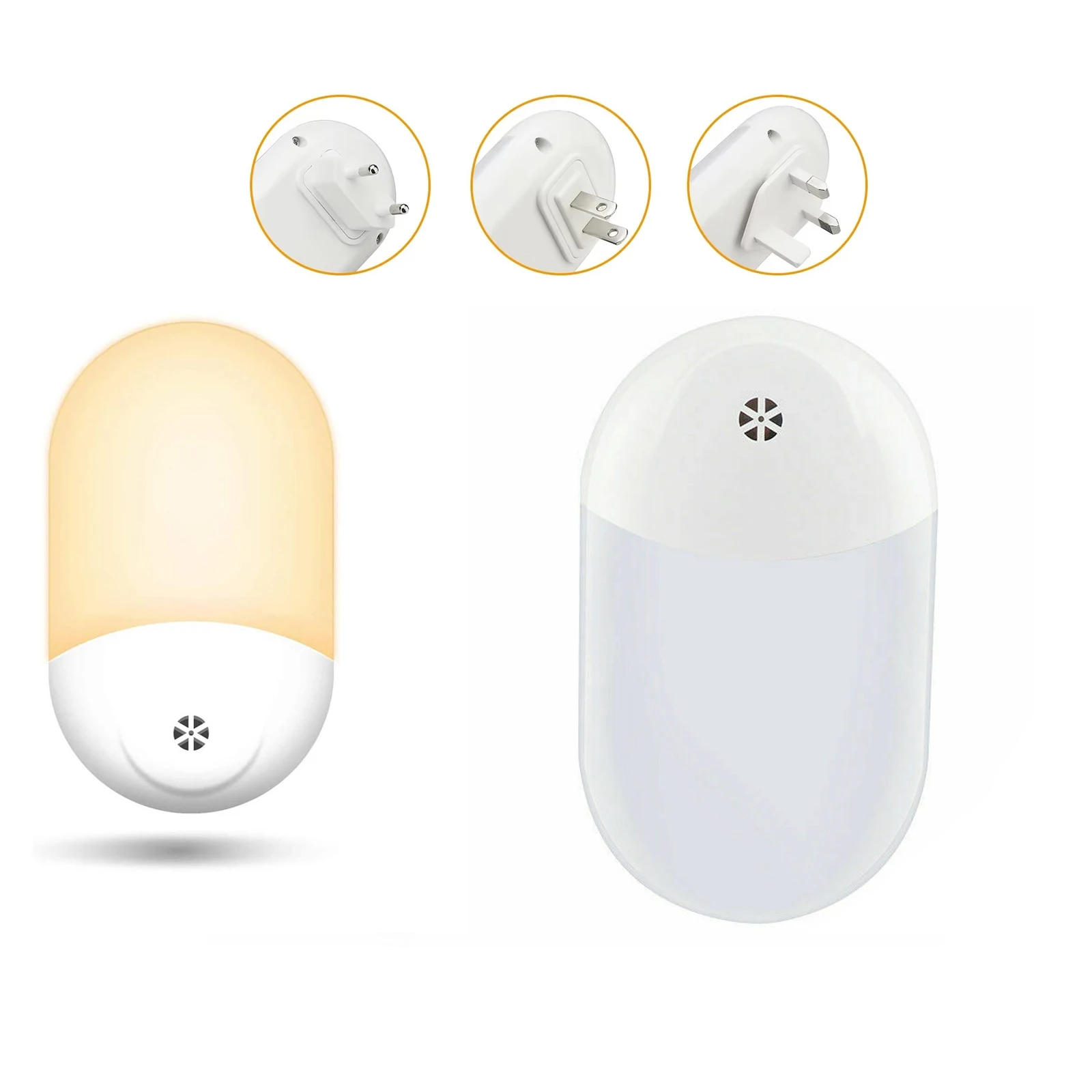 Led Night Light Dusk To Dawn Automatic Sensor Lamp Mini Plug Wireless Day Cabinet Bedroom Sleep Wall US Plug In For Bedside Room