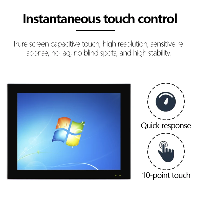 23.5 Inch Embedded/wall-mounted Industrial All in One Android/linux /win Touch Screen Panel Pc  for Industrial Automation