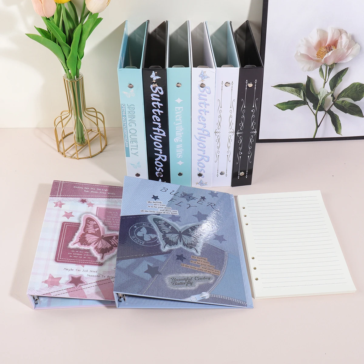 1 PC Spiralgebundenes Notizbuch mit losen Blättern, abnehmbarer und tragbarer Notizblock, geeignet für Büro, Studium und tägliche Notizen