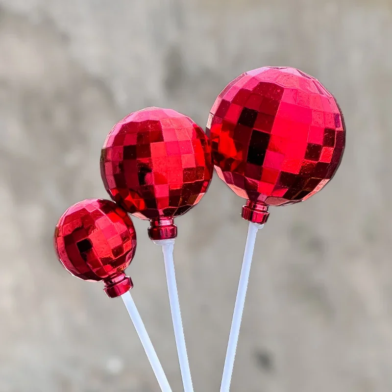 12 قطعة من أغطية الكيك على شكل كرة ديسكو، زينة كب كيك لامعة لحفلات أعياد الميلاد وحفلات الزفاف والاحتفالات العطلات