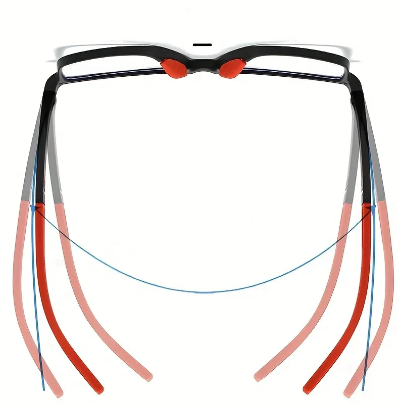 3 Stück Sport-Lesebrillen für Herren und Damen – bequeme, stilvolle Presbyopie-Lesebrillen mit Polycarbonat-Gläsern, Großhandel – Detail 3