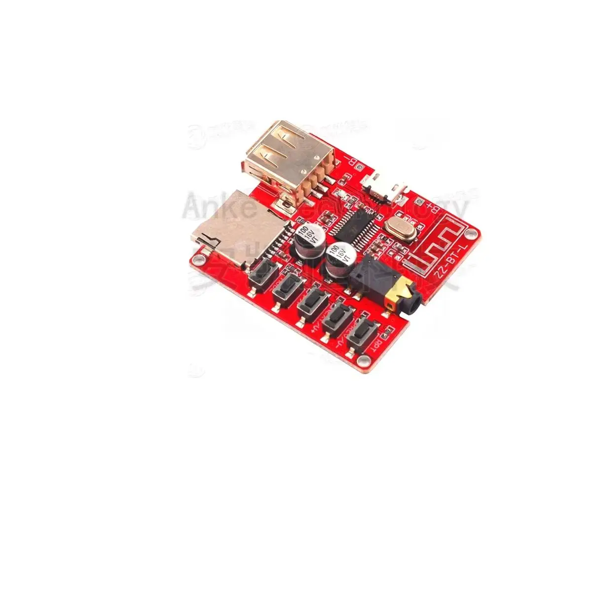 MP3 Bluetooth Decoder Board Module, DIY Car Speaker Amplifier Modification Bluetooth 4.1 Circuit Board Audio Receiver