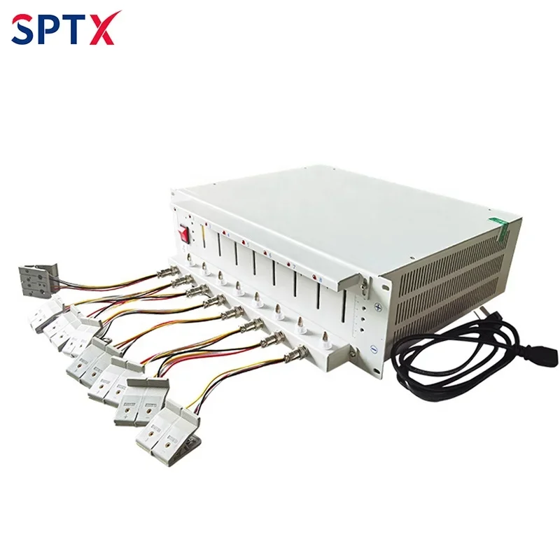 8 Channels 5V 3A 6A Battery Cell Charge and Discharge Analyzer for 18650 Cylindrical Pouch Coin Cell EV Battery Capacity Tester