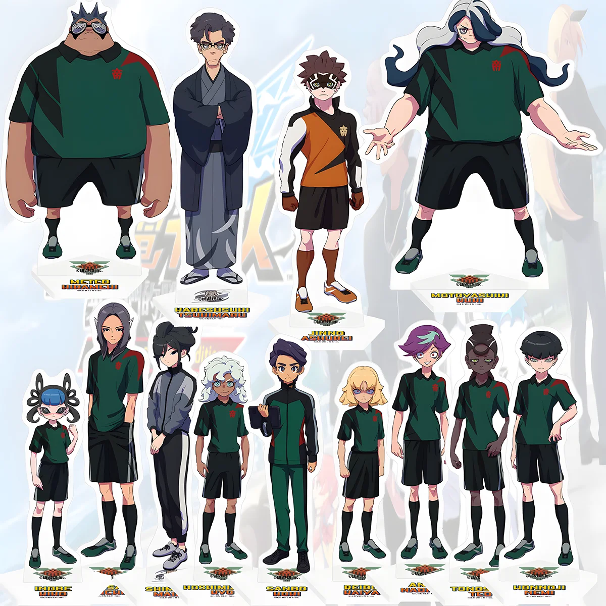 Anime Inazuma Eleven New Design 15cm Acrylic Stand, Fubuki Shirou, Easter present for friends and gaming desk decor keychain