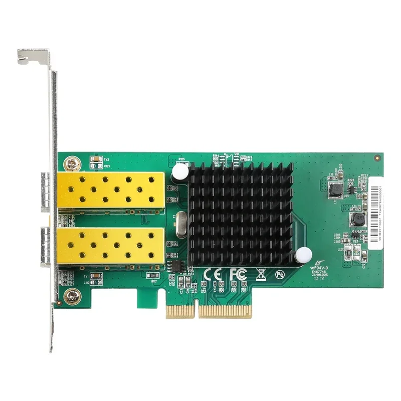 Tarjeta de red Tarjeta de red de fibra óptica 1G Tarjeta Lan de servidor PCIe 4X con Intel 82576 Recién llegado 2 puertos SFP