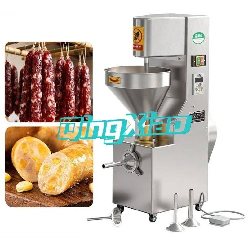 Commercial Vertical Electric Sausage Filler Machine Stainless Steel Automatic Sausage Stuffer For Food Processing Butchery Use