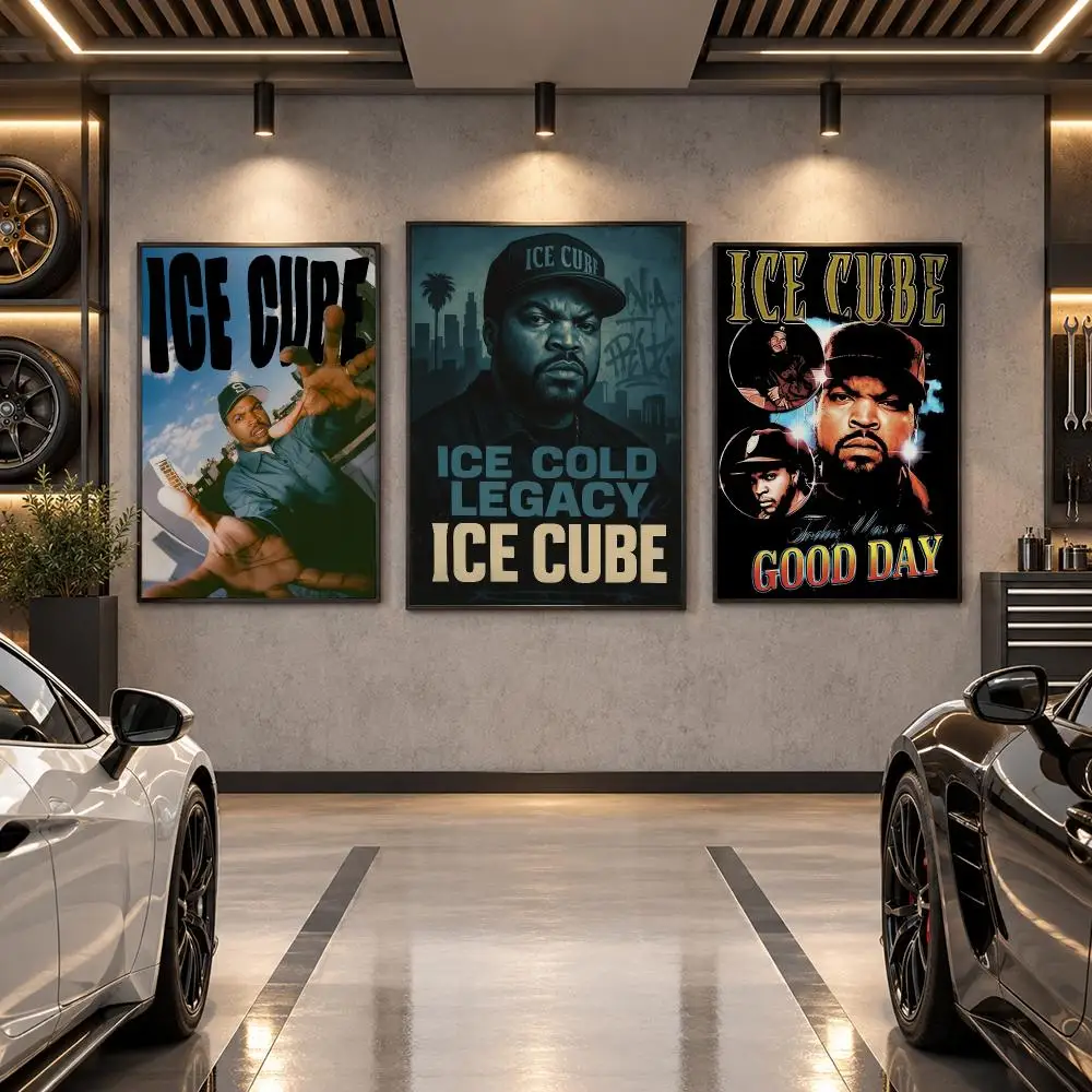Ice C-Cube Poster Wall Art Sticker For Living Room Bedroom Bar Home Decor Mural Painting Decoration