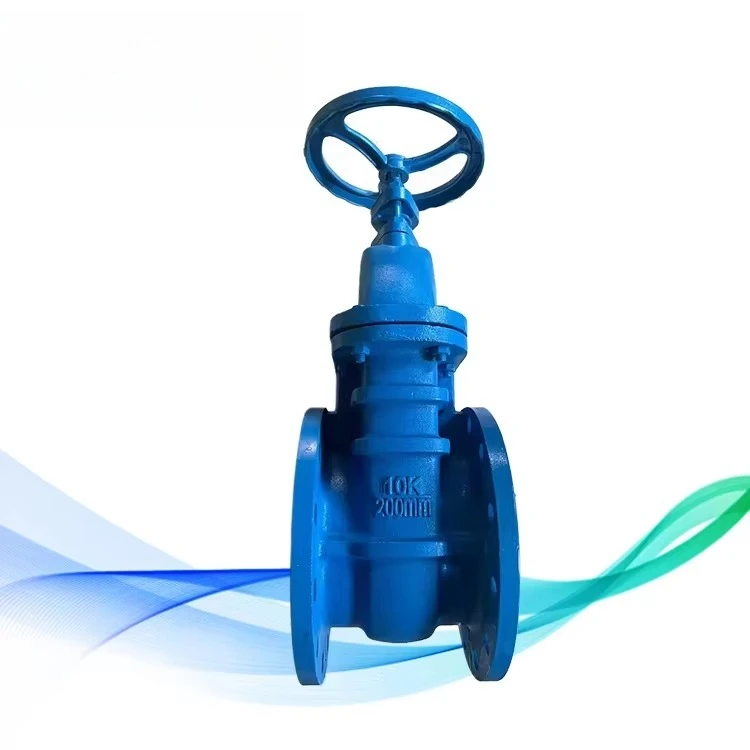 JIS Standard Manual Gate Valve Elastic Seat Seal Flanged Connection PN10/PN16 for Water Supply Industrial Pipeline