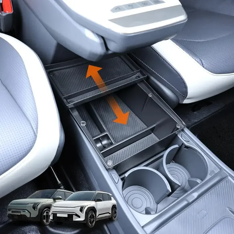 

Car Central Armrest Organizer Holder ABS Plastic Black ABS Central Armrest Organizer Black Car Central Armrest Organizer Holder