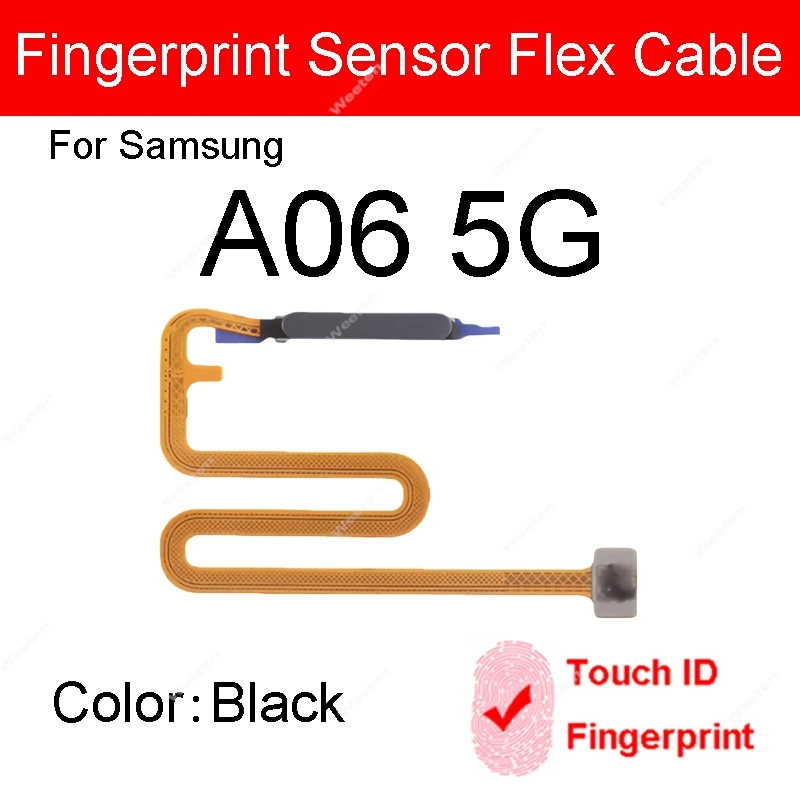 Finger Print Sensor Flex Cable For Samsung Galaxy A06 A16 A26 4G 5G SM-A066B A165F A166B A266B Touch ID Power Button Flex Cable image 2