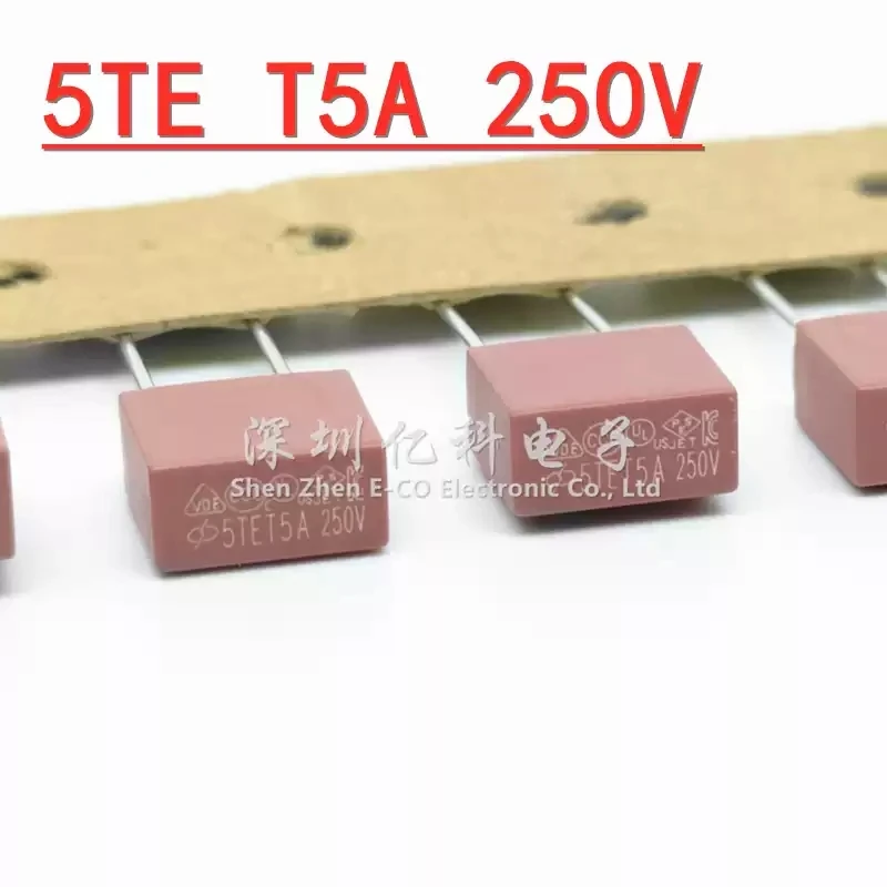 T5A/250V 5TE Xucheng XC square fuse tube 5A delayed slow melting VDE/UL