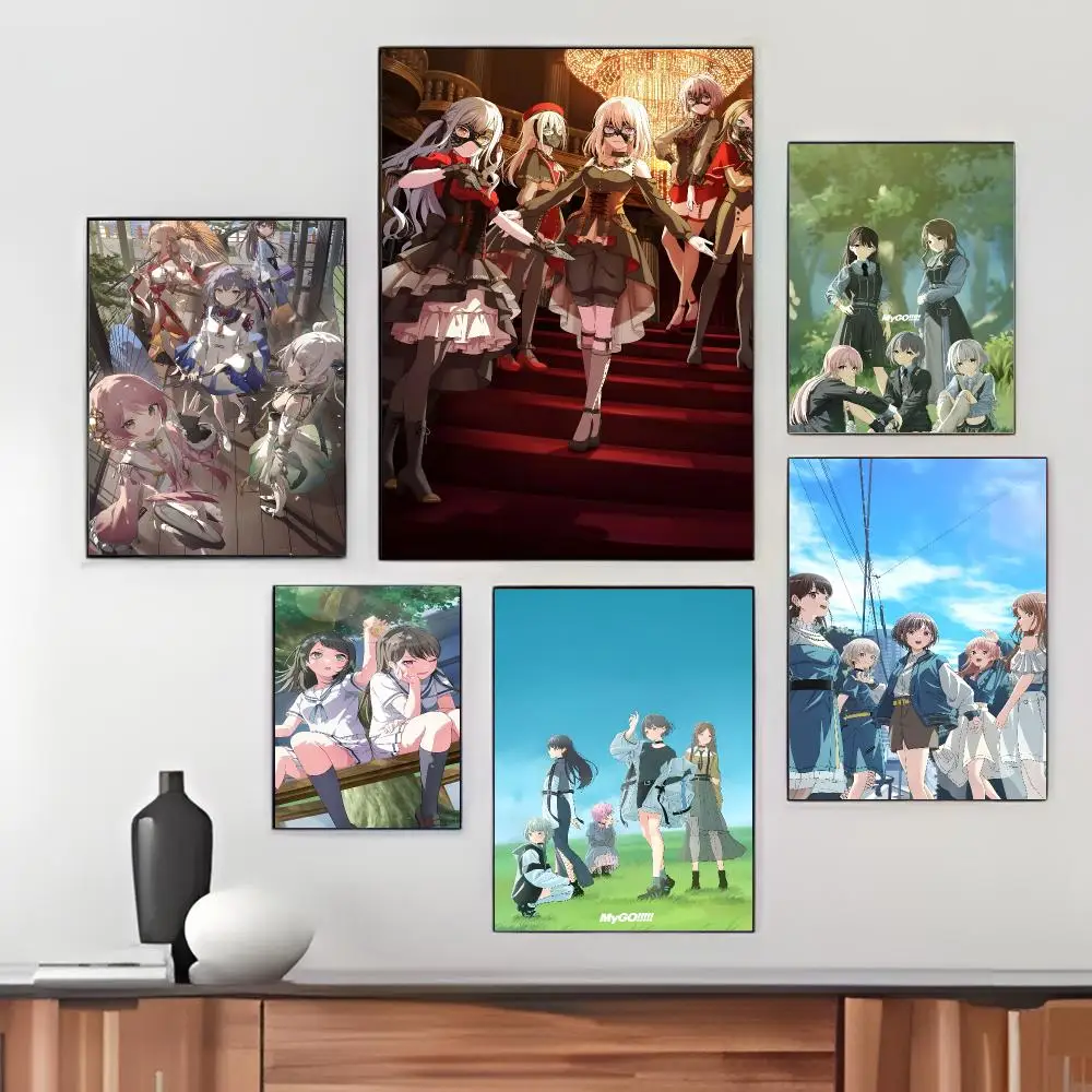 Japanese Anime B-BanG Dream It s MyGO Poster Pegatina artistica HD autoadhesiva impermeable para salon dormitorio