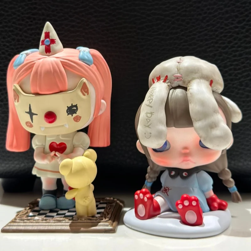Popmart Blind Box Tinytiny Seria Prologu Urocza Figurka Modna Zabawka Ozdoba na Biurko Kawaii Prezent dla Dziewczyny Model Garage Kit