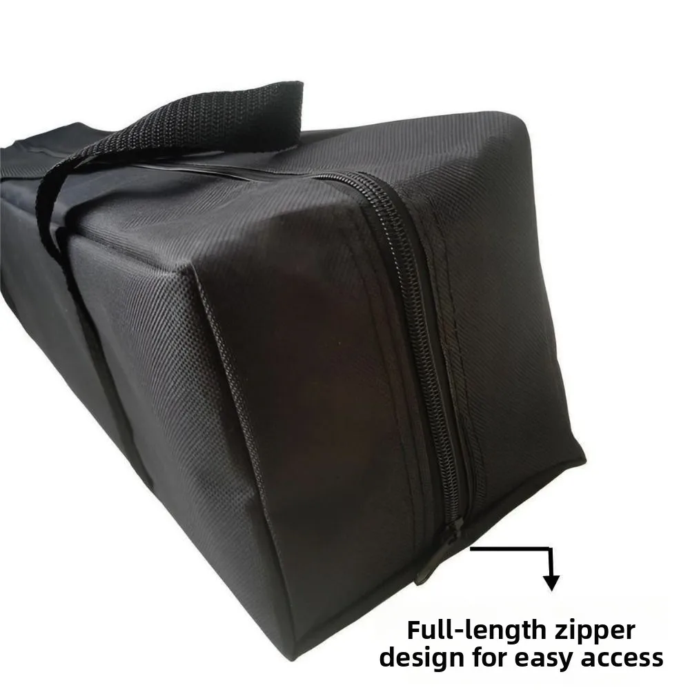 New Large Storage Bag Black Multicolors Travel Picnic Handbag Canvas Canopy Pole Bag House Decor