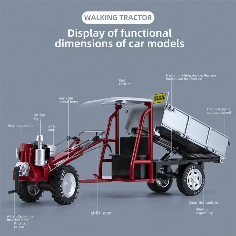 대화형 플레이 및 디스플레이 15UB에 완벽한 이동 부품이 포함된 고품질 1/16 스케일 금속 트랙터 장난감
