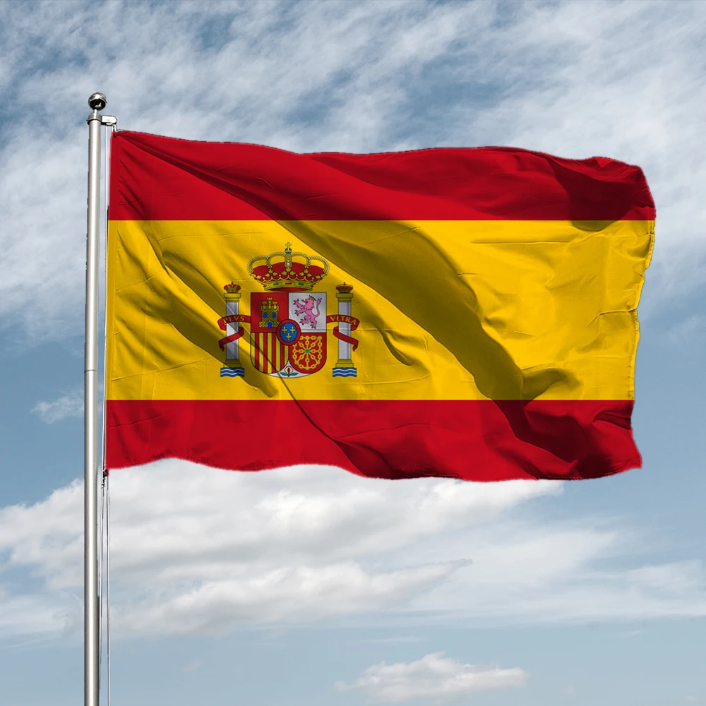 Spain National Flag 60x90cm 90x150cm Polyester No Fade Esp Es Espana Spanish Flag Hanging Banner Celebration Big Flags