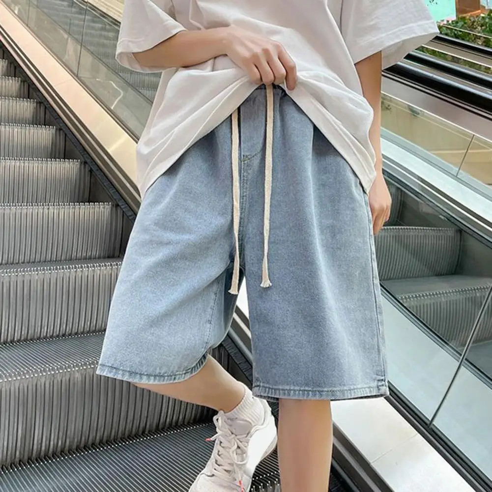 Children Jeans Boys Girls Cotton Shorts Splice Stretch Denim shorts Korean Teenage Trousers Wear Kids Clothing