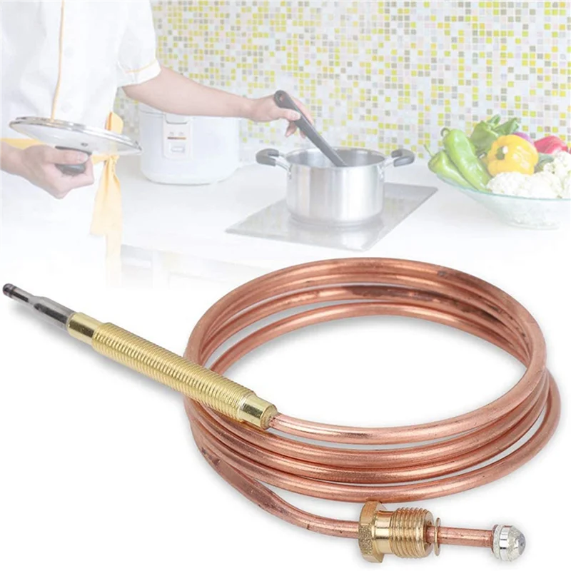 Thermocouple universel pour cuisinière à gaz AB47-2X, avec 10 écrous, adaptateur de remplacement pour brûleur à gaz chauffant