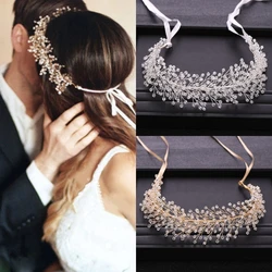 Wedding Full Crystal Headband Tiara Rhinestone Wedding Bridal Hair Accessories Jewelry Band Hairband Headband For Women Bride