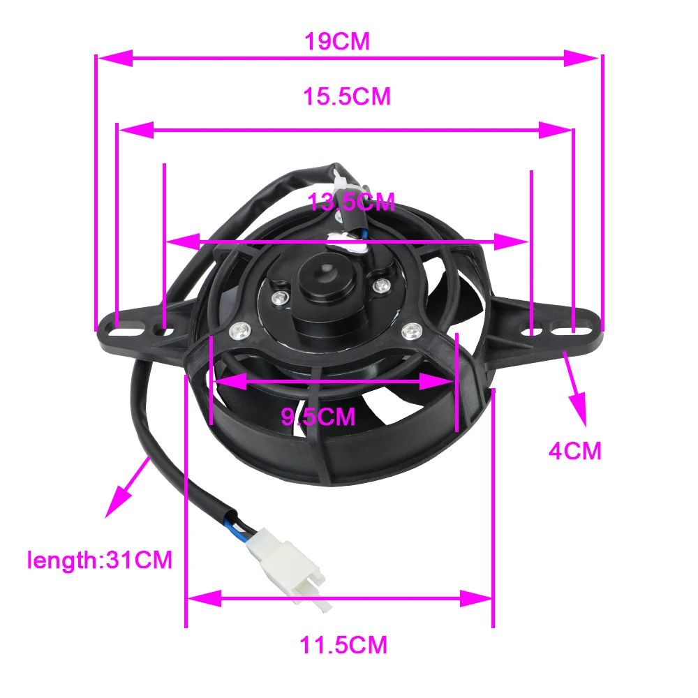 Motorcycle Cooling Fan Oil Cooler 200cc 250cc Engine Radiator Motorcycle Spare Parts for ATV Quad Go Kart Buggy Motocross