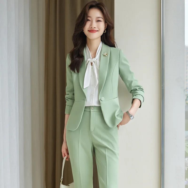 Spring and Autumn Business Wear Suit Female 2023 New Fashion Suit Dress Formal Wear Beauty Salon Jewelry Shop Workwear