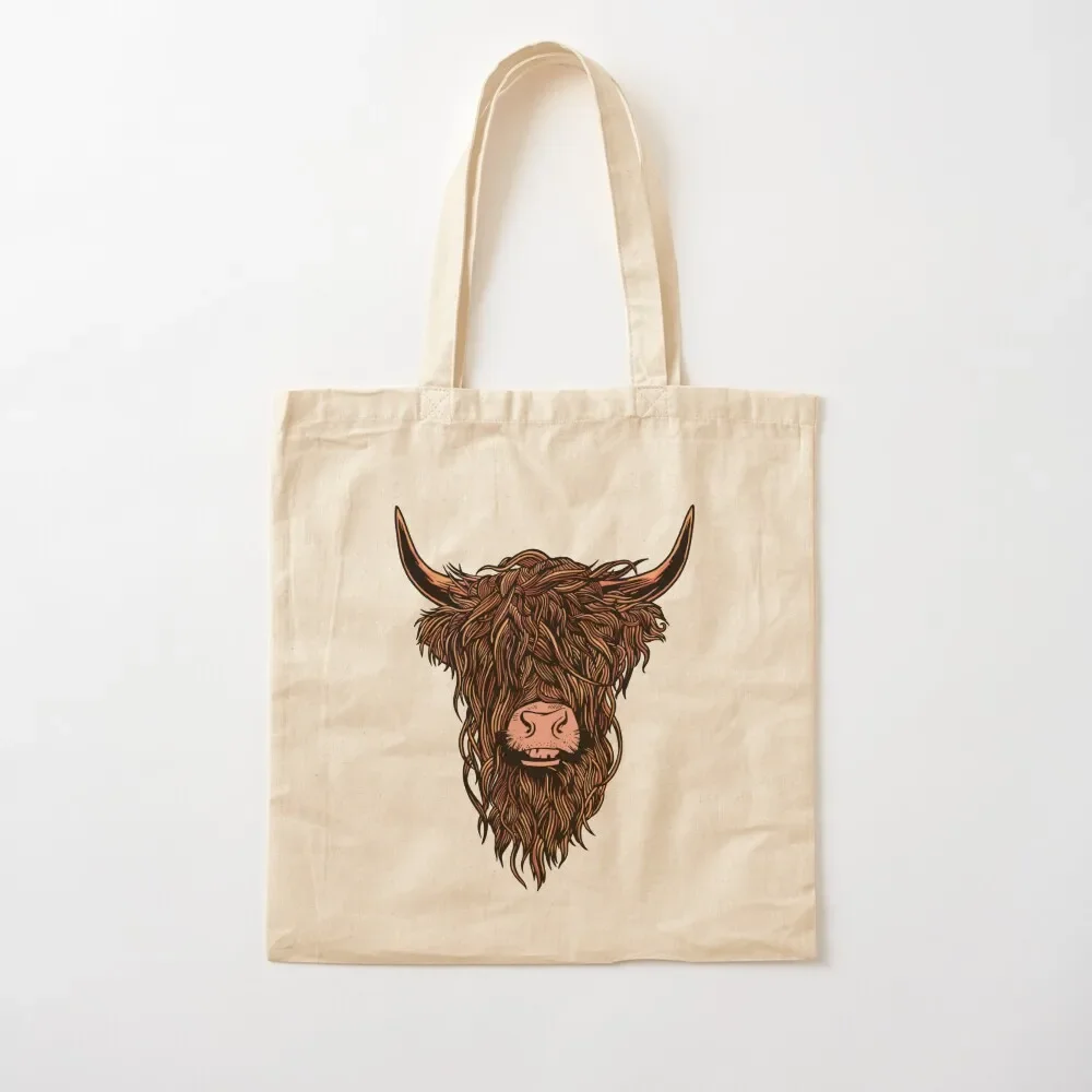 

Highland cattle Tote Bag bag for beach ecological bags Women's shopper bag