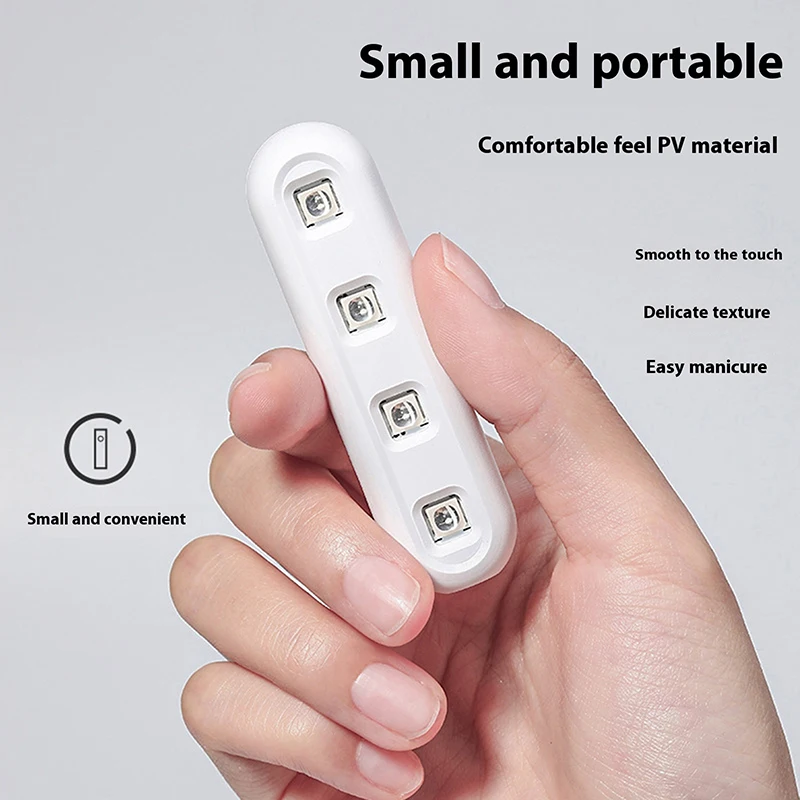 Handheld Mini Portable Two Speed Adjustment Quick Dry Machine Gel Polish Nail Dryer Lamp Manicure Tool