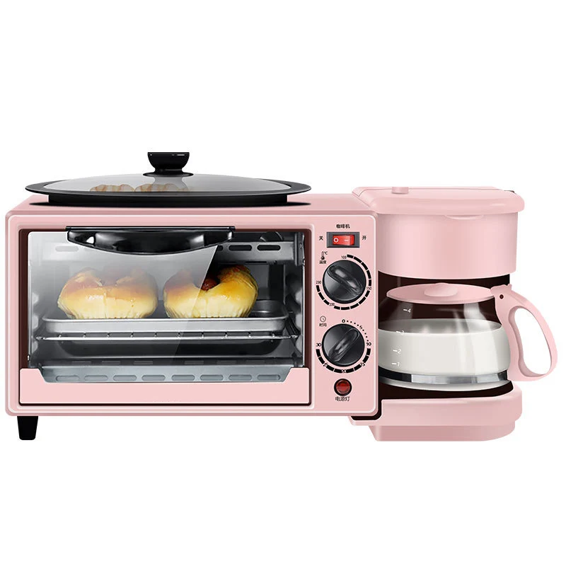 

Breakfast Machine Household Four-in-one Toaster Electromechanical Oven Sandwich Machine Stainless Steel Bread Toaster