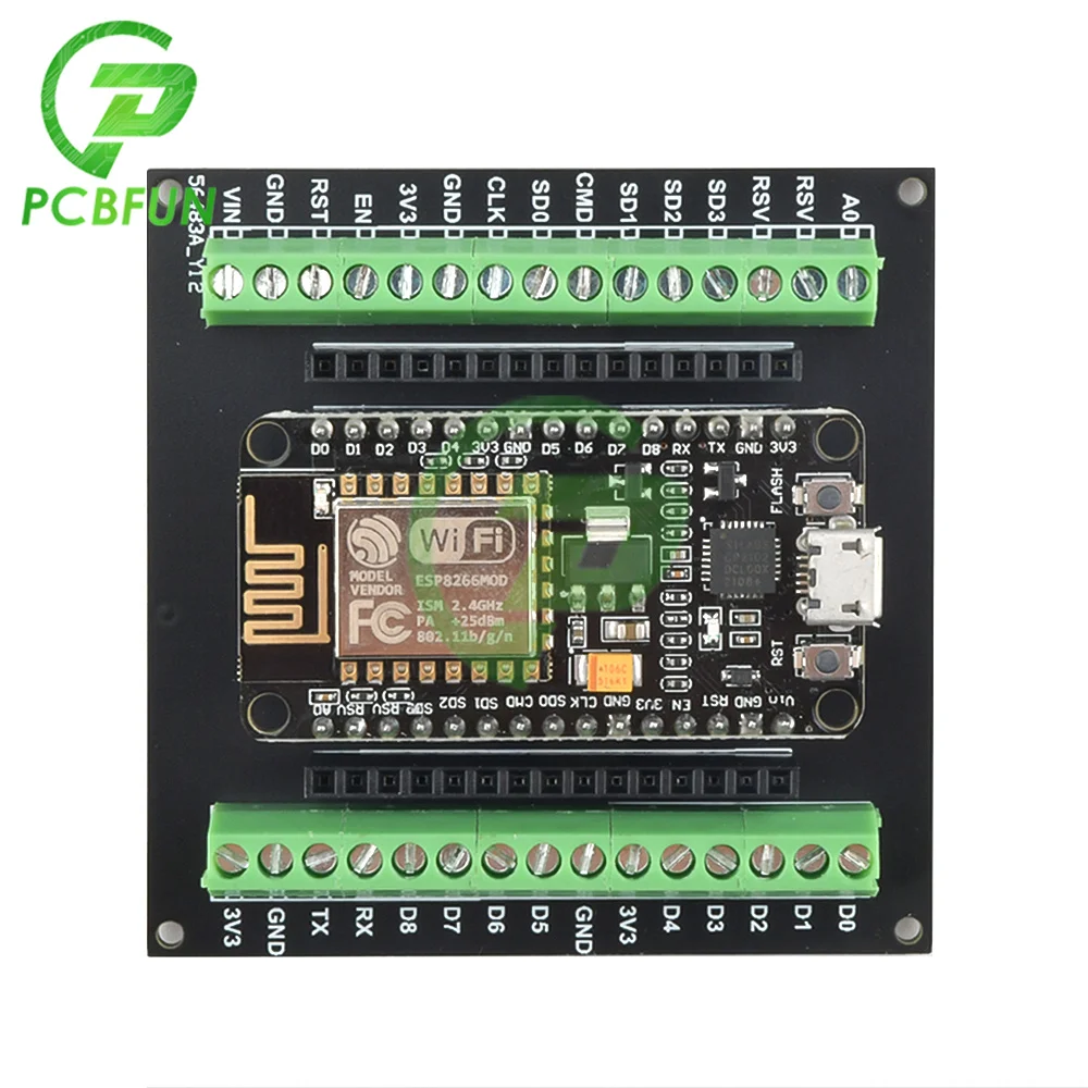 ESP8266 scheda Breakout GPIO 1 in 2 per scheda di sviluppo ESP8266 ESP-12E NodeMCU compatibile con scheda di espansione GPIO