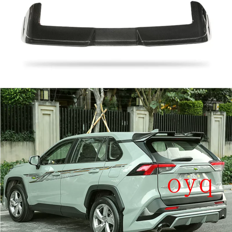 For Toyota RAV4 2020 2021 2022 2023 high quality ABS Plastic Unpainted Color Rear Spoiler Wing Trunk Lid Cover Car Styling