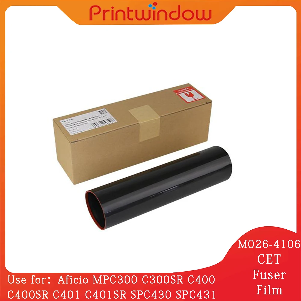 

M026-4106 CET Fuser Film for Ricoh Aficio MPC300 C300SR C400 C400SR C401 C401SR SPC430DN SPC431DN SPC435DN SPC440DN Fuser Belt