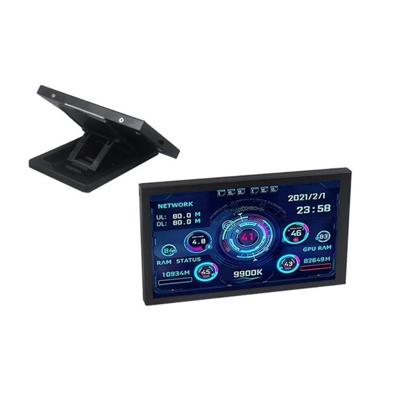 5inch IPS LCD Display AIDA64 Chassis Display Screen USB Display Sub-Screen Support Computer R58F