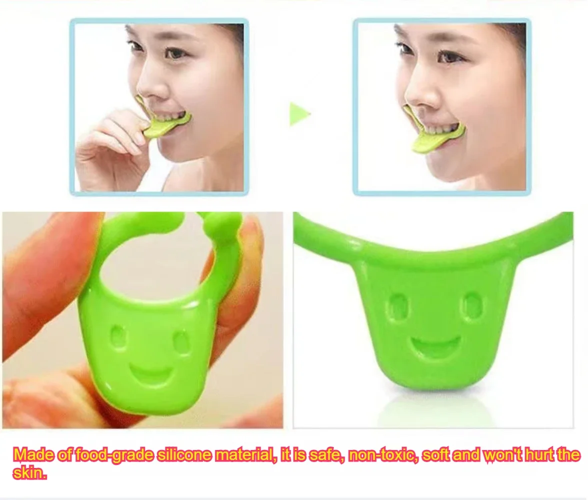 Silicone Smile Corrector Anti Wrinkle Lip Trainer Mouth Exercise Tool Slim Face Mouth Exerciser