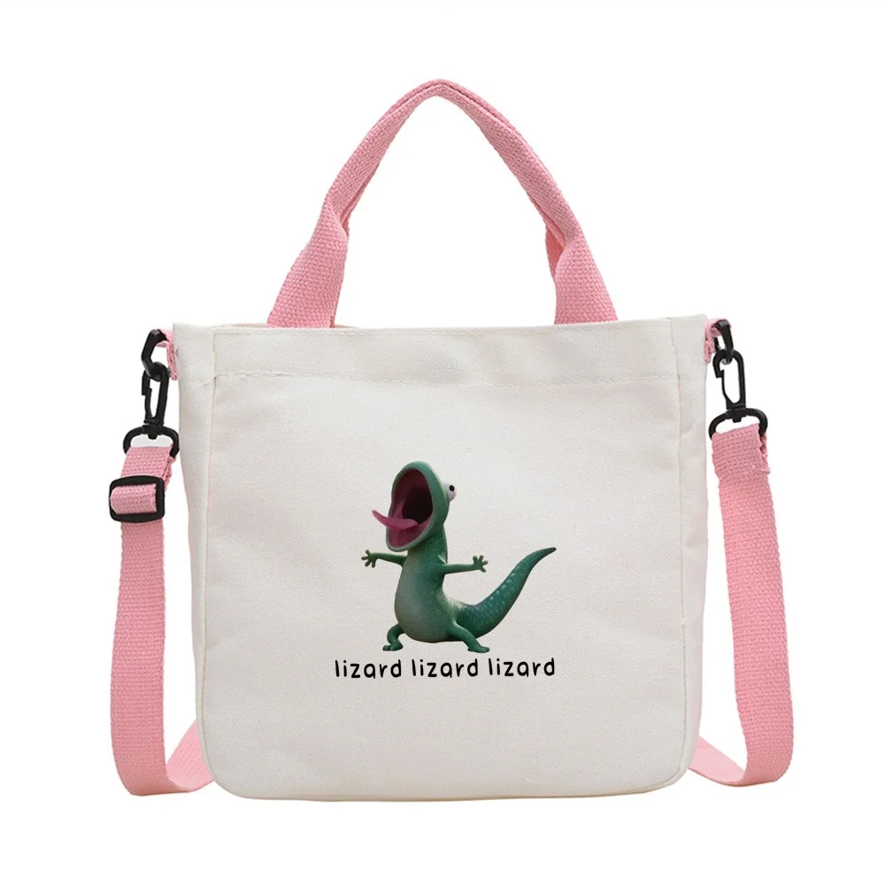 Lizard tote bag sac cabas reusable shopping foldable einkaufstasche femme