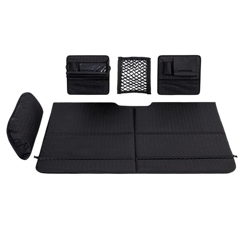 Cama de viaje para coche, colchoneta para dormir trasera de coche, asiento trasero no inflable para SUV, cama plegable Universal de doble cara