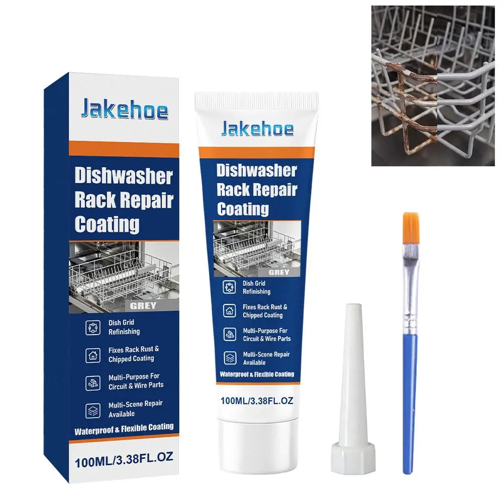 Dishwasher Rack Repair Coating With Brush & Precision Nozzle Rust Protection Tight Adhesion For Rust And Wear Resistance New