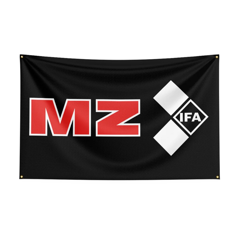 3x5 Ft  MZ Flag Racing Motorcycle Racing Doctor Flag Polyester Printing Banner for Garage Wall Art