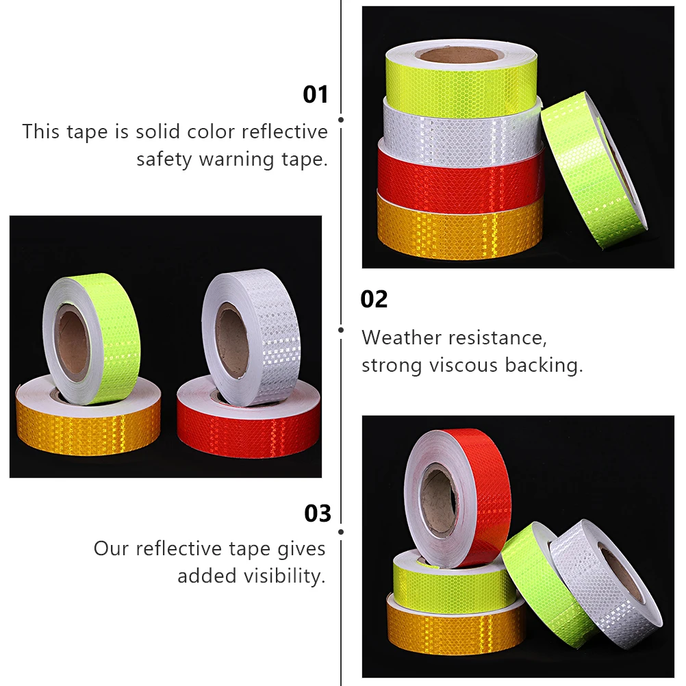 

Safety Reflective Tape Hexagonal Honeycomb Pattern Weatherproof Water Resistant Strong Adhesive Long Lasting for Vehicles