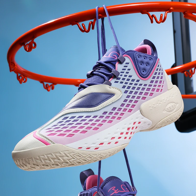 

New Cool Badminton Shoes For Big Boy Wearable Sport Shoes Men Women Anti Slip Outdoor Basket Shoes Couples Pink Purple Sneakers