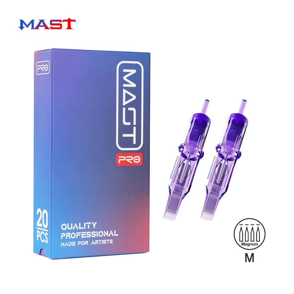 MAST Pro 20 sztuk M jednorazowe igły do ​​tatuażu DragonHawk sterylizowane igły Magnum materiały do ​​makijażu permanentnego