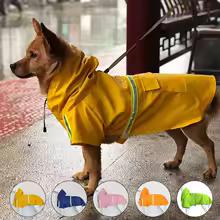 S-5XL Pets Small Dog Raincoats Reflective Waterproof Jacket Outdoor Puppy Clothes