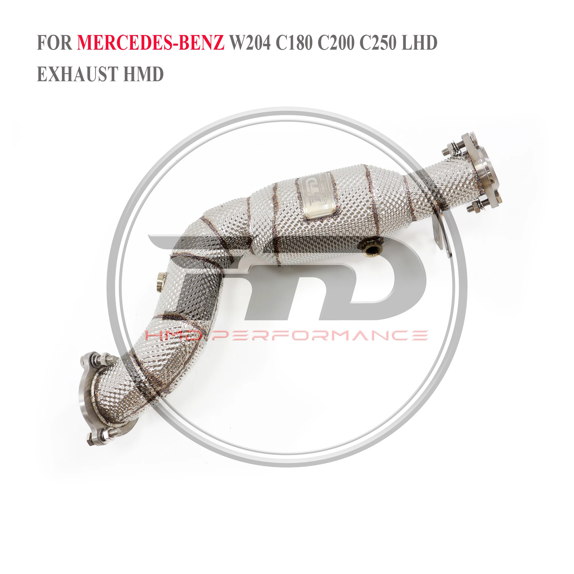 

HMD Downpipe for Mercedes Benz C180 C200 C250 W204 1.5T Exhaust System Stainless Steel Performance Catalytic Car Accessories