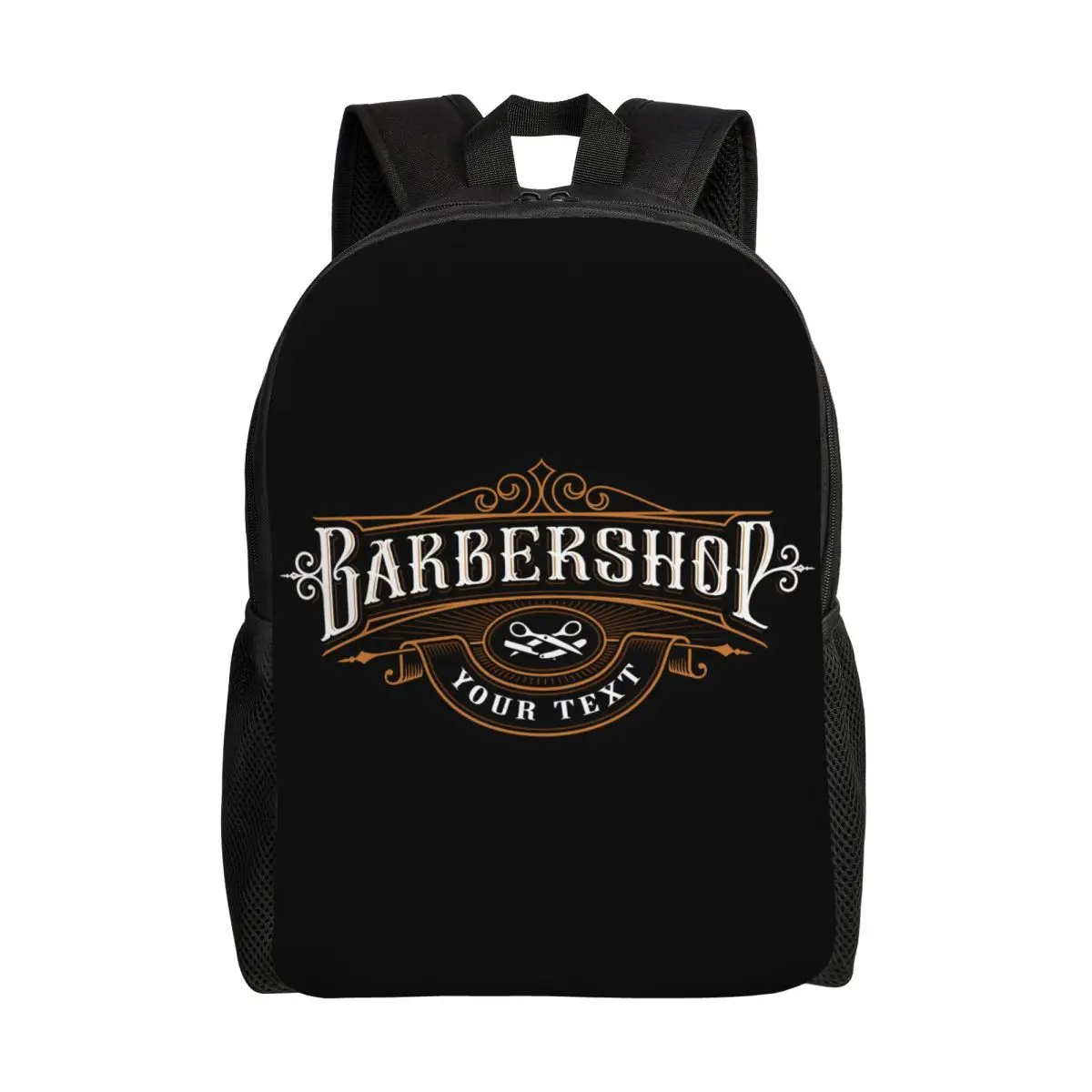 

Vintage Barber Shop Travel Backpack Women Men School Laptop Bookbag Barbershop College Student Daypack Bags